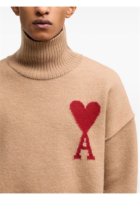 Maglione Ami de Coeur in marrone di AMI Paris - unisex AMI PARIS | UKS406018289